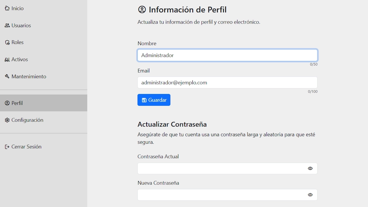 Captura de pantalla de la app