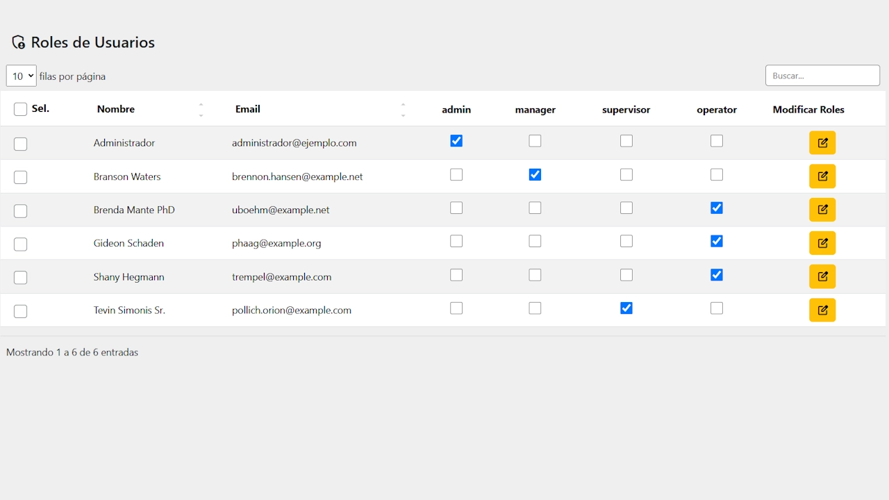 Captura de pantalla de la app