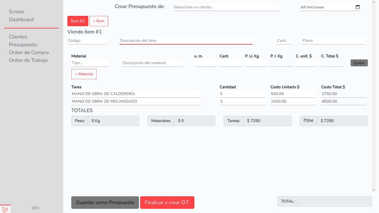 Captura de pantalla de la app